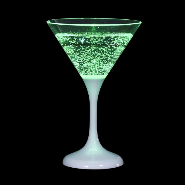 Cocktailglas LED grön